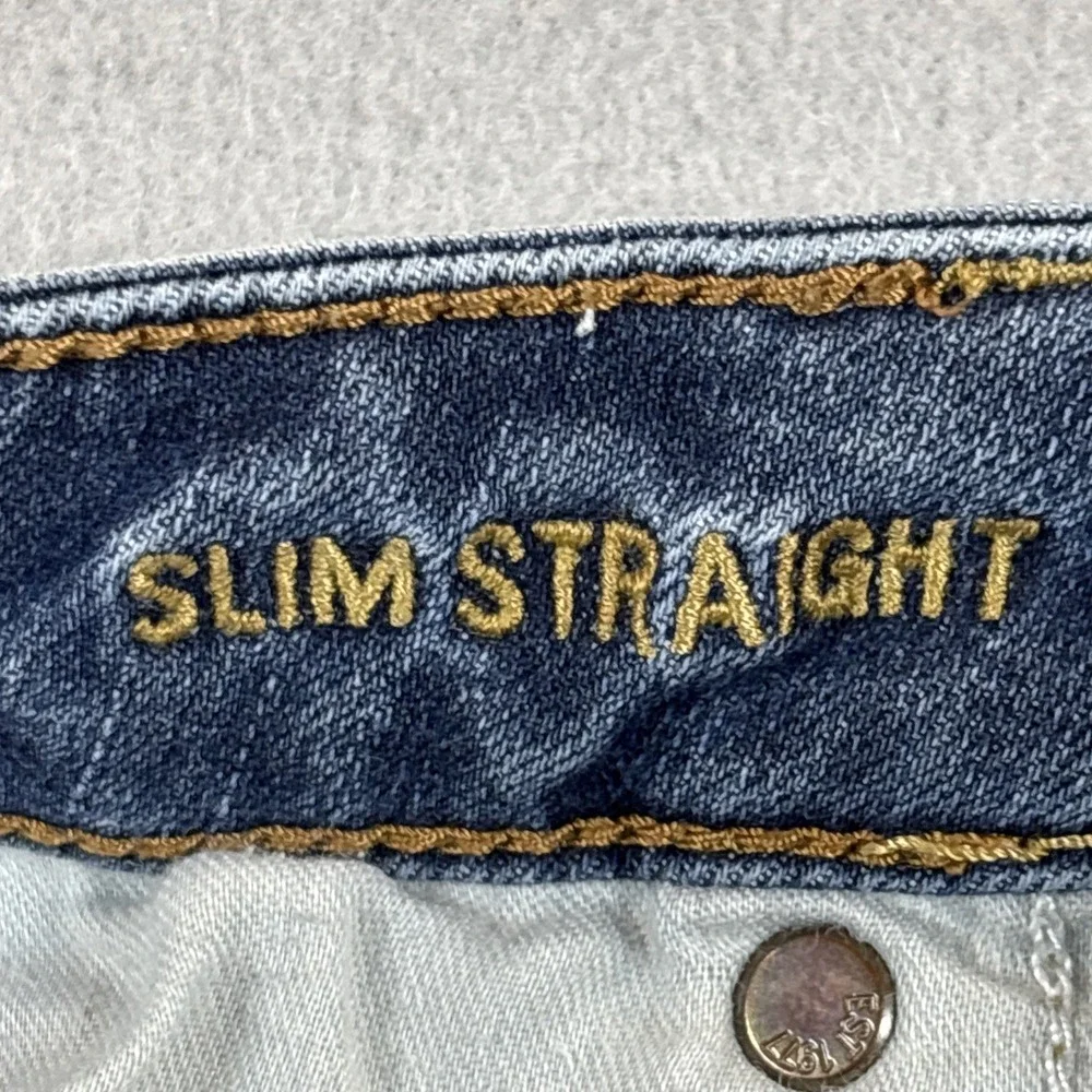 American Eagle Outfitters Original Slim Straight Men Jeans Size 34x34 Distressed